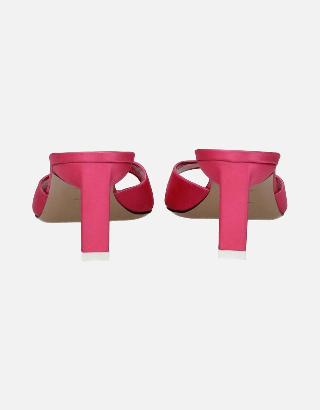 Mid Heel Open Toe Fabric Sandals Women - Pink