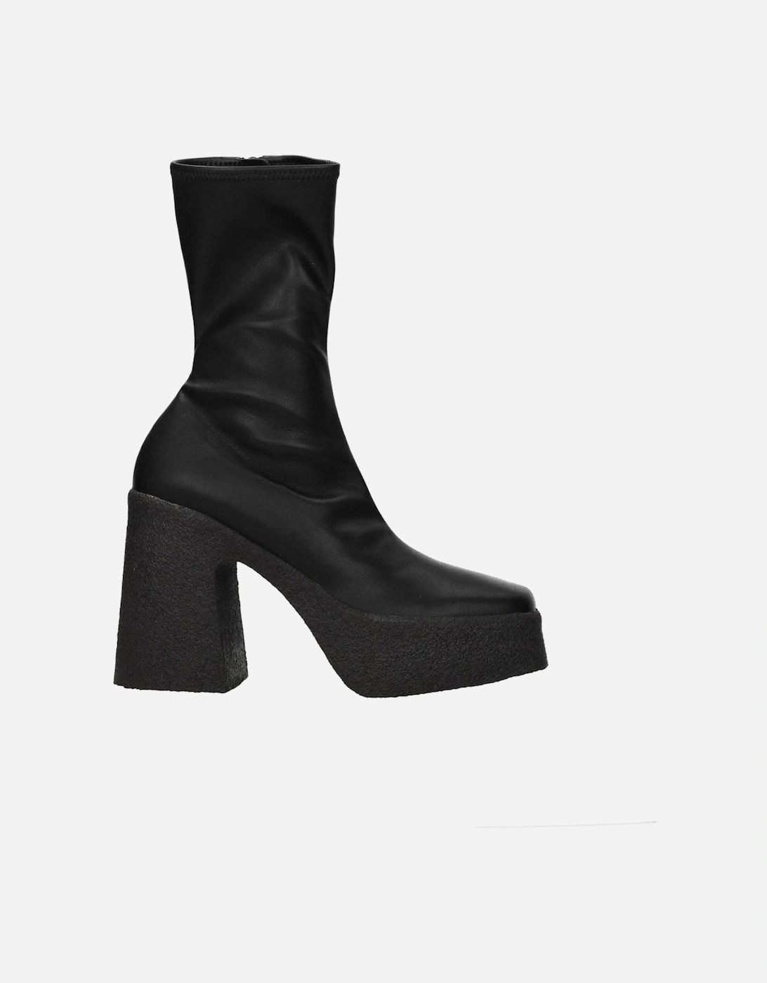 Eco Leather High Heel Ankle Boots Women - Black, 6 of 5