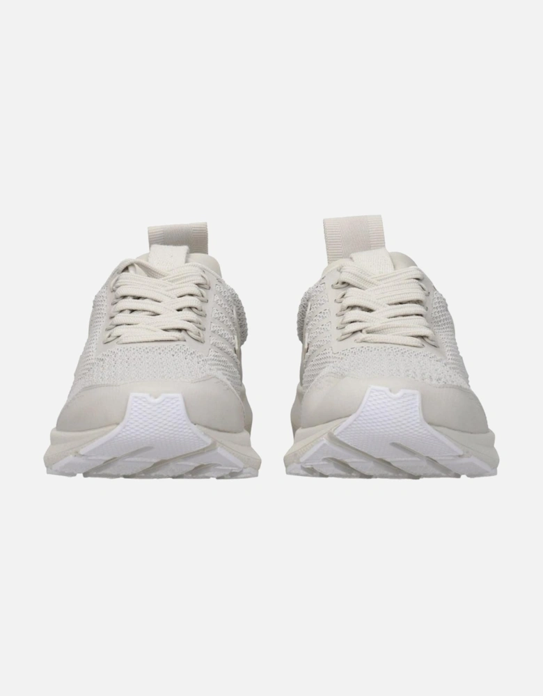 Front and Side Logo Lace-Up Sneakers Women - Gray