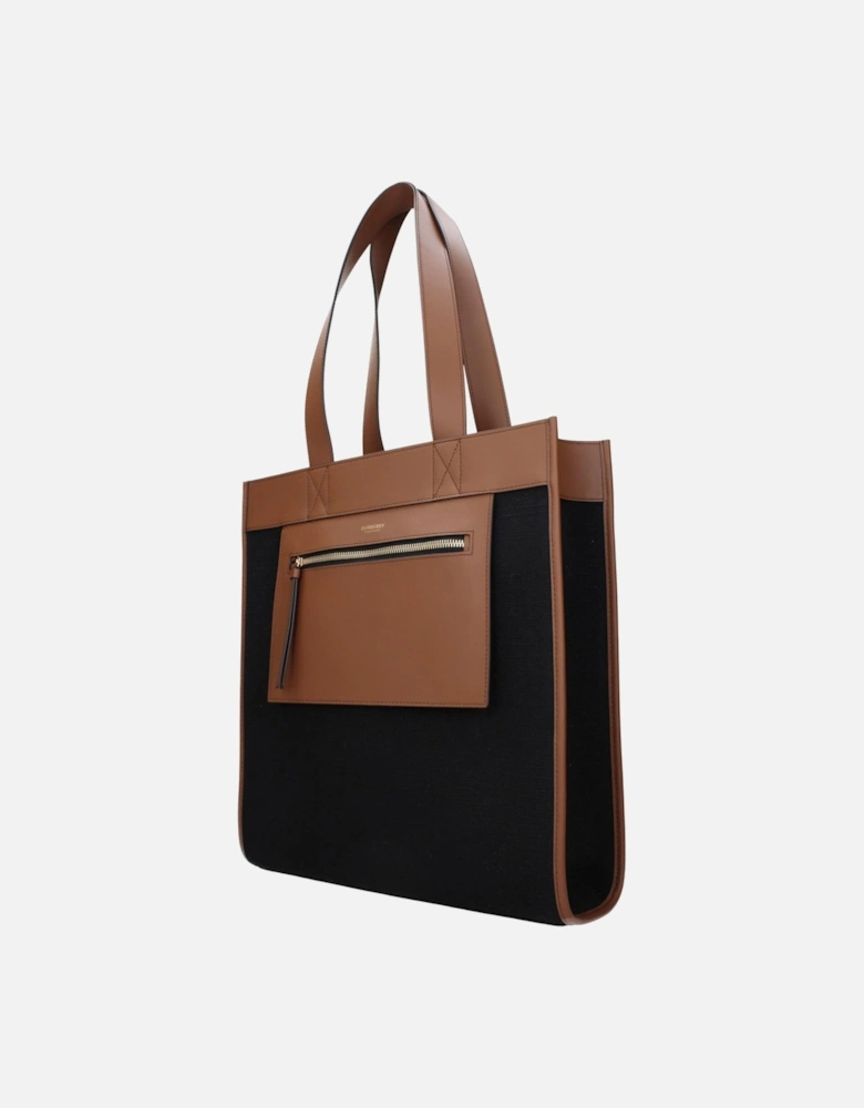 Vintage Effect Logo Shoulder Bag Women - Black