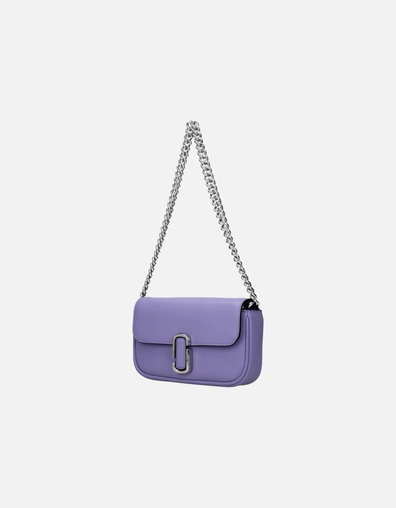 Leather Crossbody Bag with Adjustable Strap Women - Purple