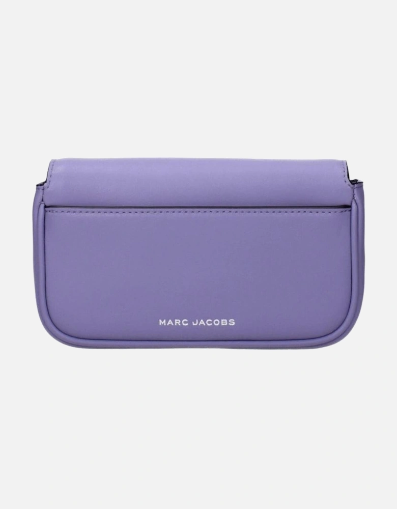Leather Crossbody Bag with Adjustable Strap Women - Purple