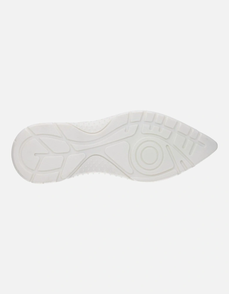 Leather Sneakers with Logo Detailing Women - White