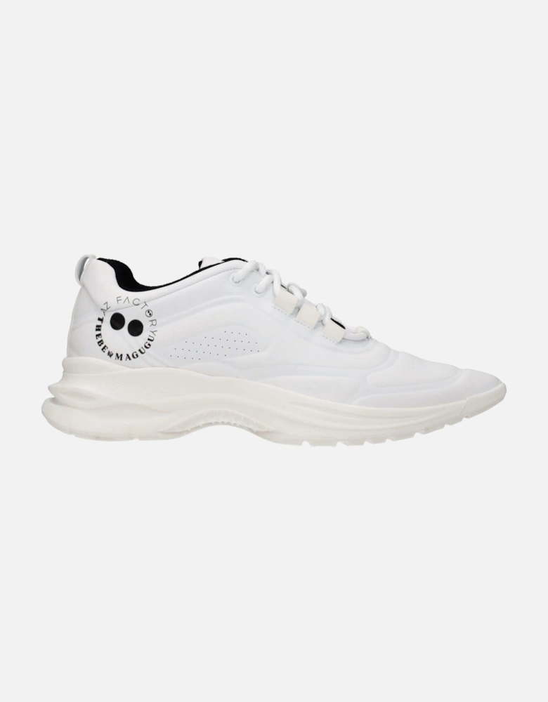 Leather Sneakers with Logo Detailing Women - White