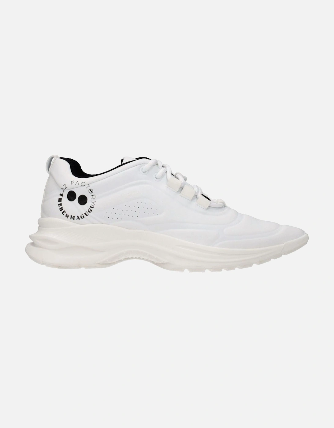 Leather Sneakers with Logo Detailing Women - White, 6 of 5