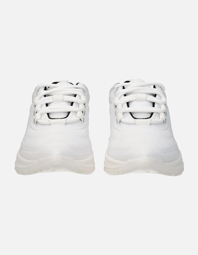 Leather Sneakers with Logo Detailing Women - White