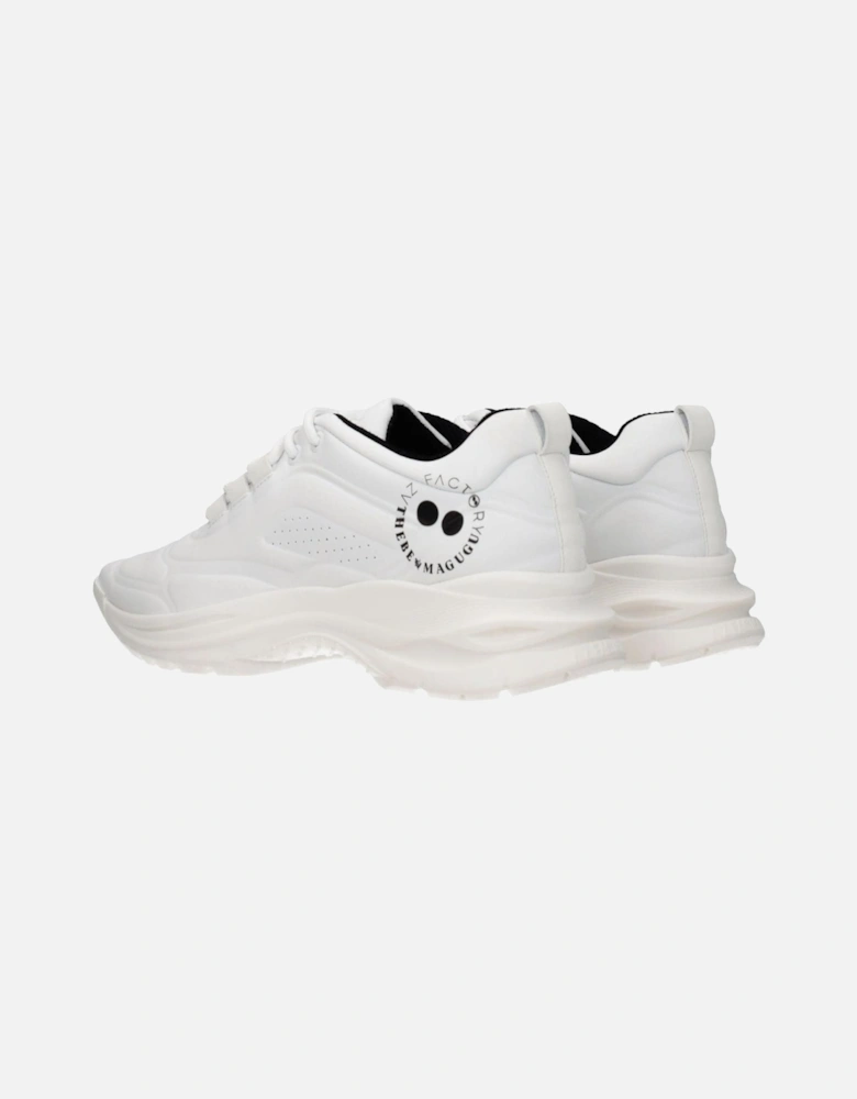 Leather Sneakers with Logo Detailing Women - White