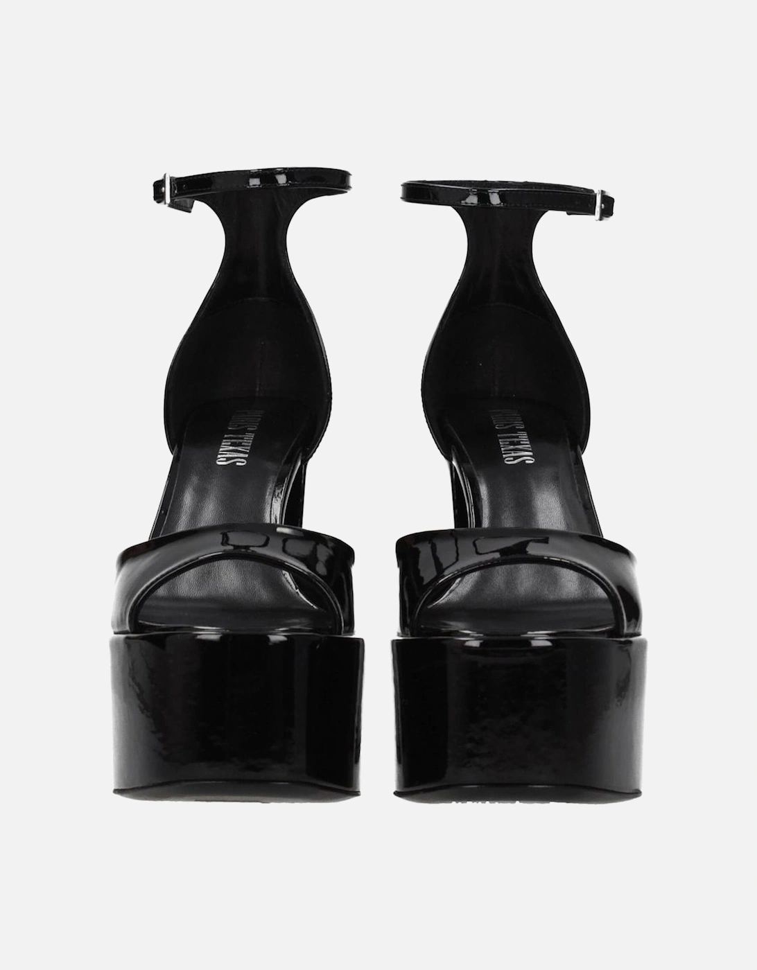 Patent Leather High Heel Sandals Women - Black