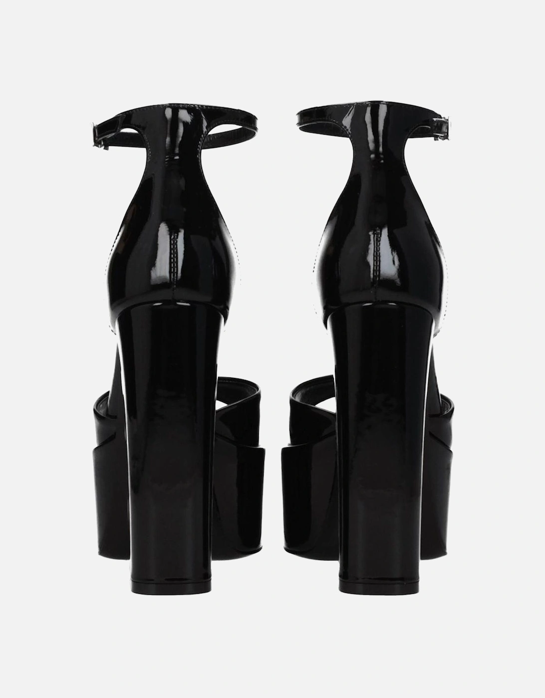 Patent Leather High Heel Sandals Women - Black