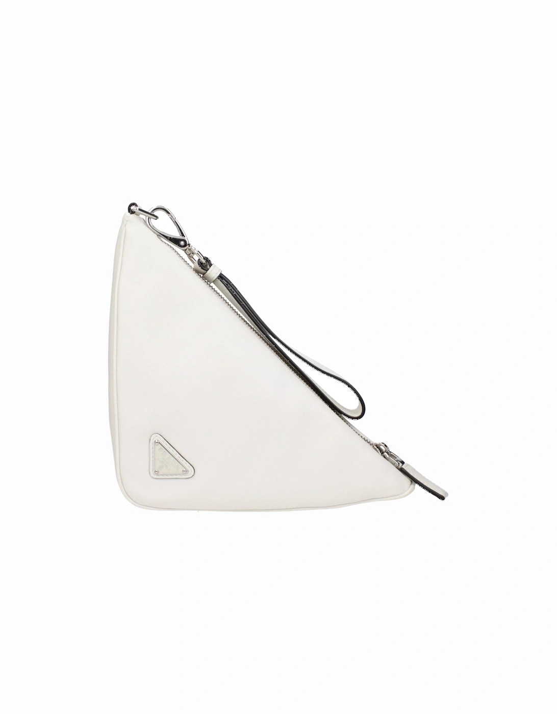 Leather Clutch with Removable Handle Women - White Clutch Bags