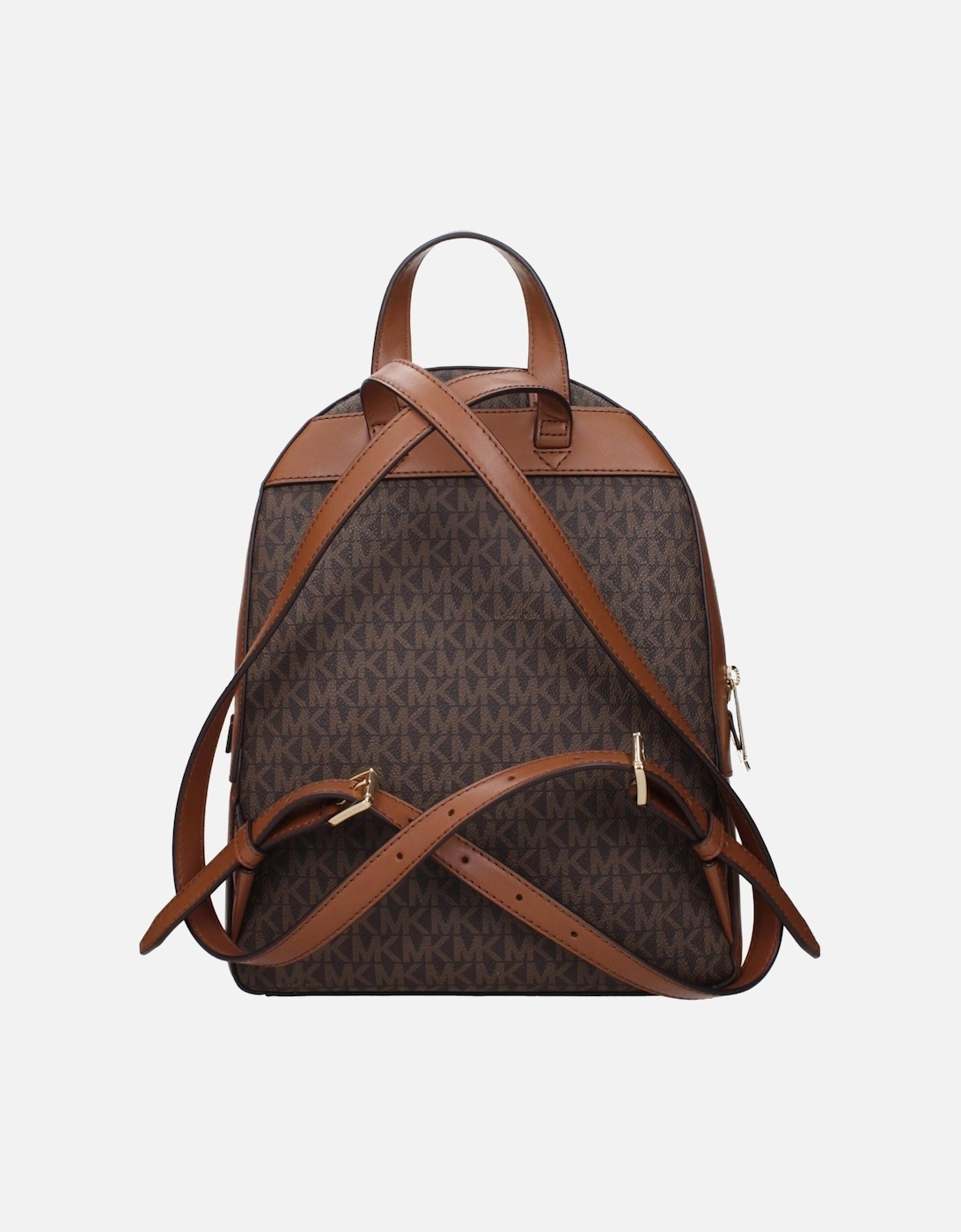 Logo-Embellished Casual Backpack with Adjustable Straps Women - Brown