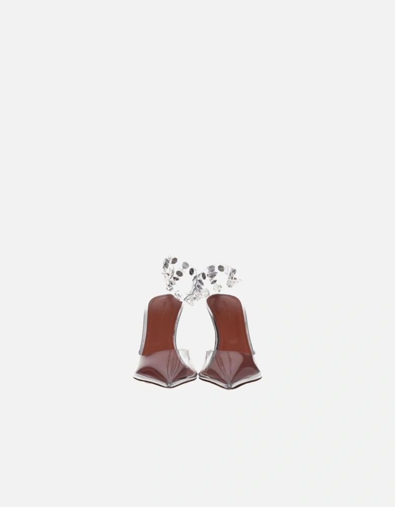 Transparent PVC Studded High Heel Sandals Women
