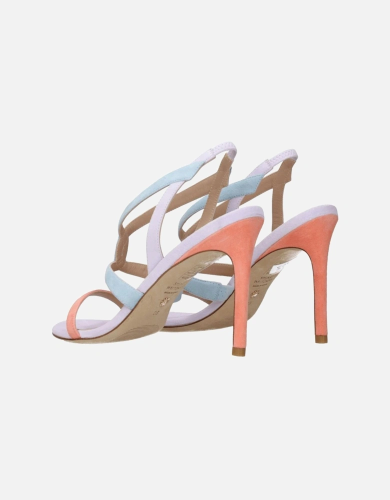 High Heel Suede Open Toe Sandals Women - Multicolor
