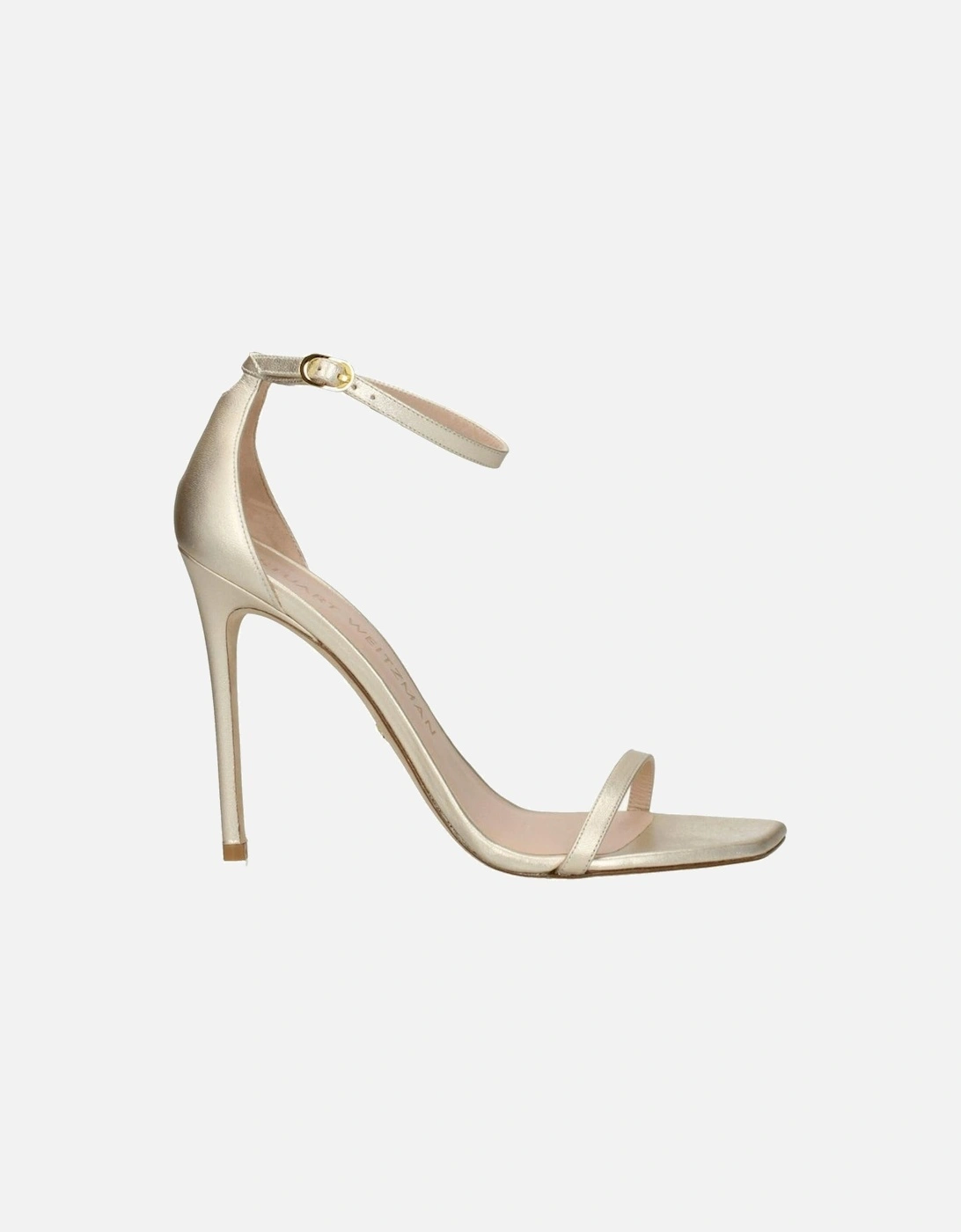 High Heel Open Toe Leather Sandals Women - Gold, 6 of 5