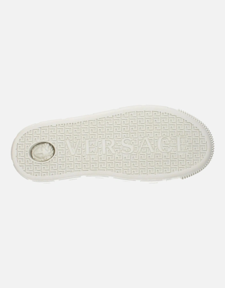 Fabric Sneakers with Front Logo and Print Women - Gold