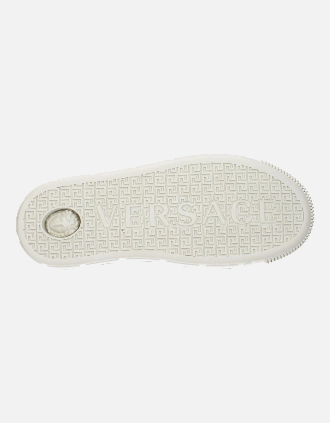 Fabric Sneakers with Front Logo and Print Women - Gold