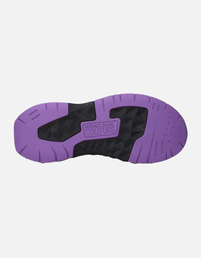 Casual Lace-Up Sneakers with Logos and Print Women - Black