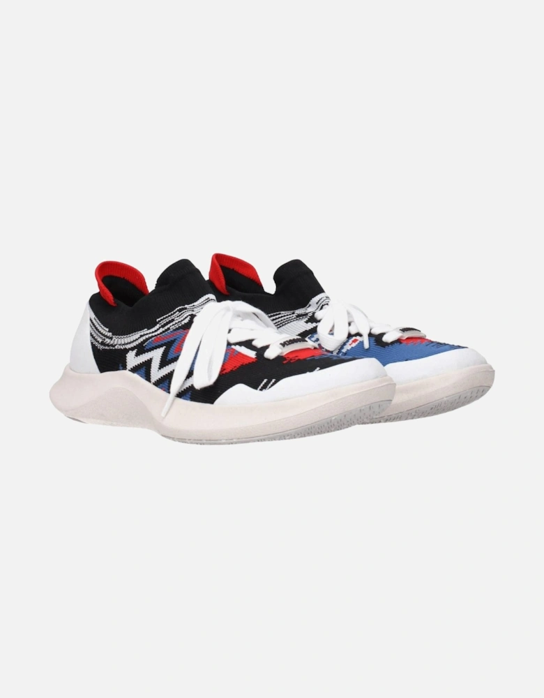 Sporty Glam Lace-Up Fabric Sneakers Women - Multicolor