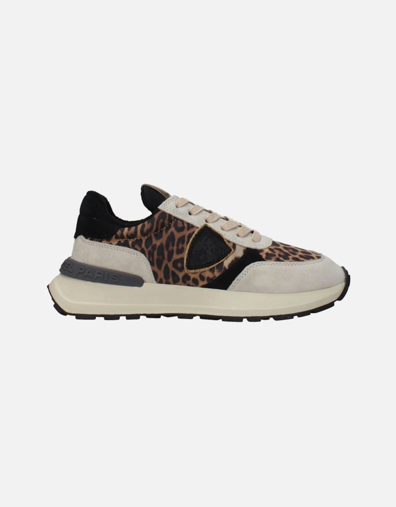 Vintage Effect Suede and Leather Sneakers Women - Brown