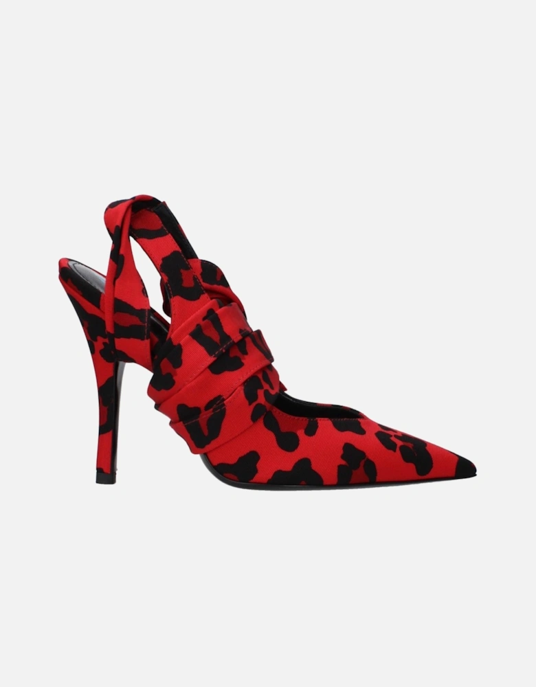 High Heel Pointy Toe Lace-Up Sandals Women - Red