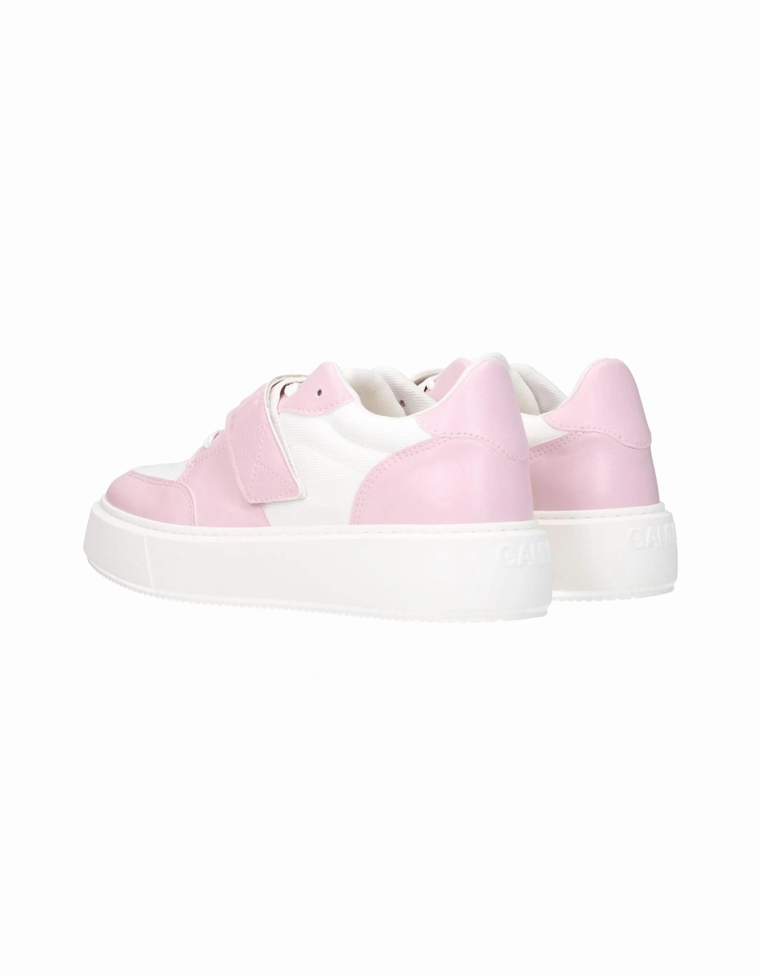 Leather Low-Top Lace-Up Sneakers Women - Pink