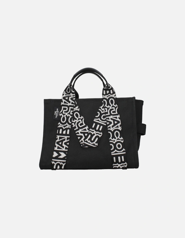 Medium Leather Handbag with Adjustable Strap Women - Black