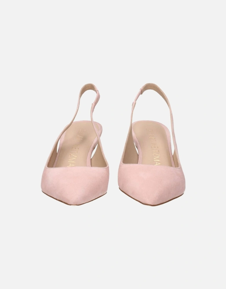 Suede Pointy Toe Mid-Heel Sandals Women - Pink