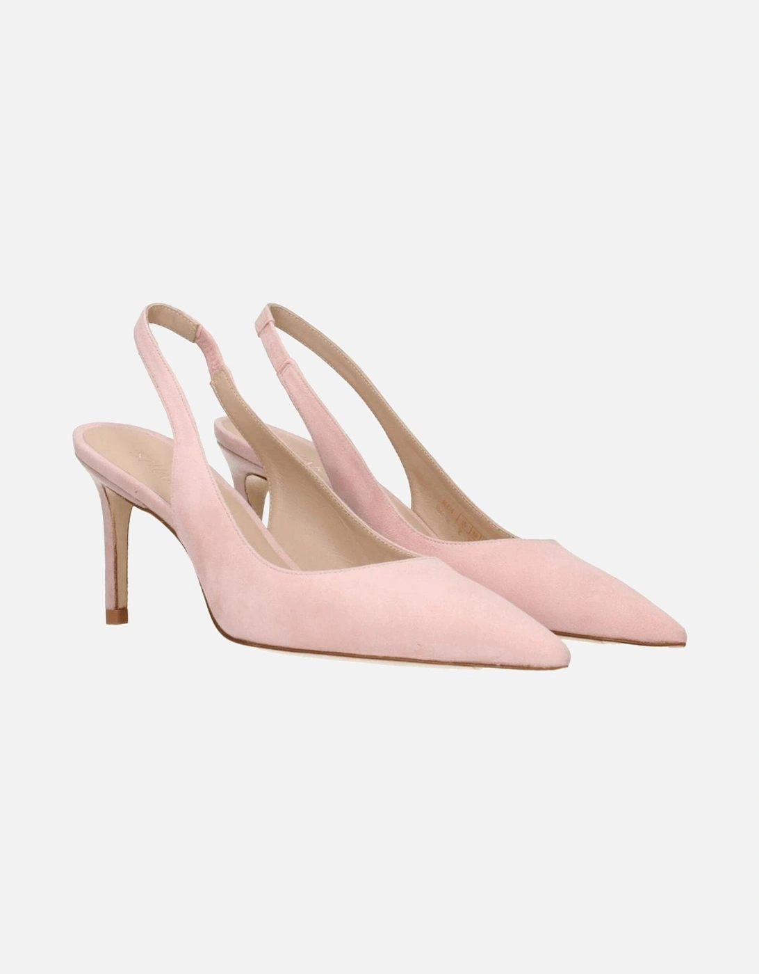 Suede Pointy Toe Mid-Heel Sandals Women - Pink
