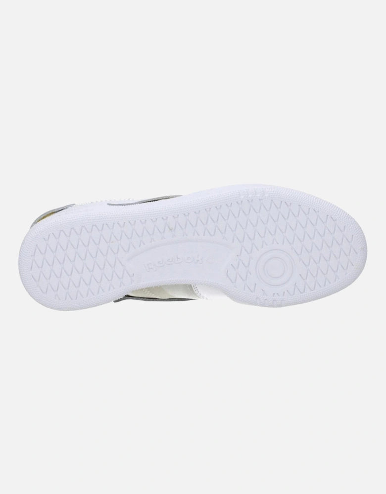 Leather Logo-Embellished Lace-Up Sneakers Women - White