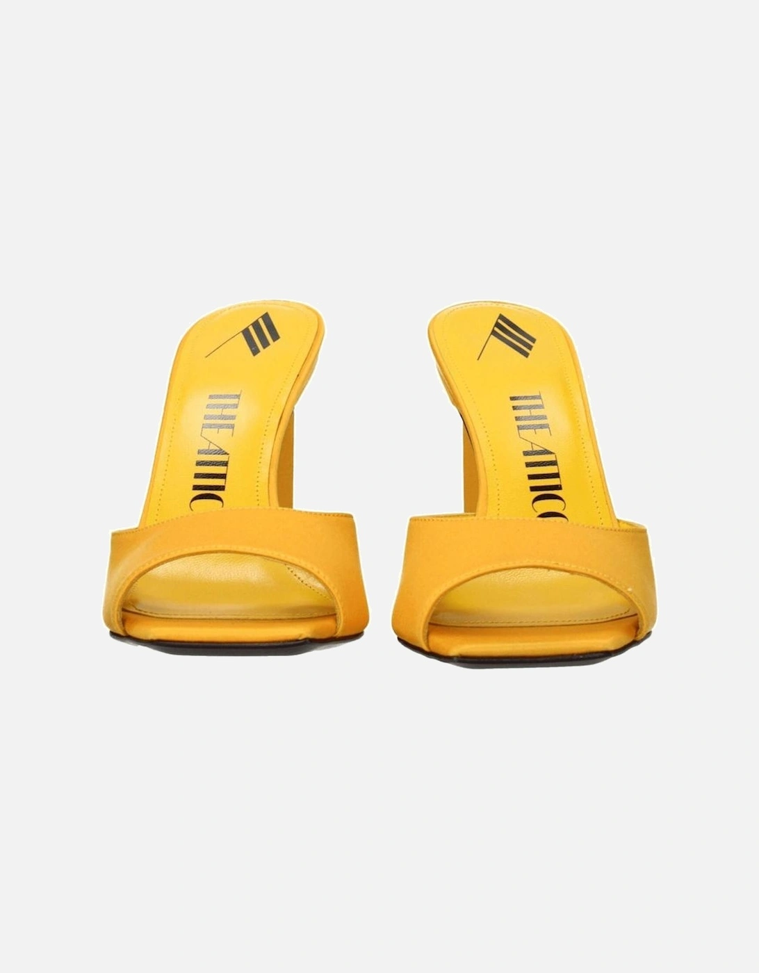 Rhinestone Satin High Heel Sandals Women - Orange
