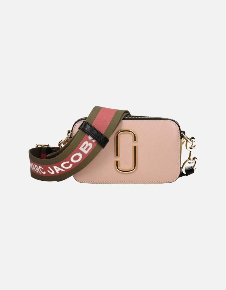 Mini Leather Crossbody Bag with Adjustable Strap Women - Pink