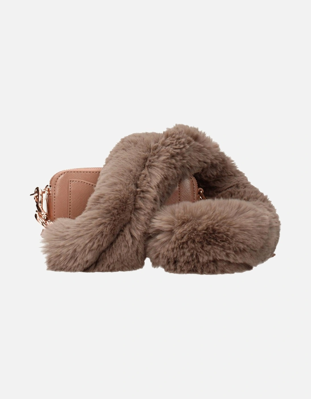 Small Leather Crossbody Bag with Removable Shoulder Strap Women - Pink