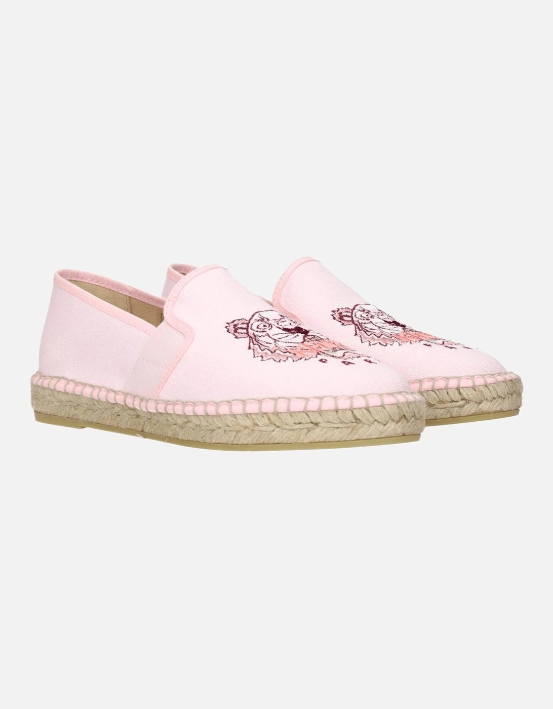 Fabric Espadrilles with Front Logo Women - Pink Shoes
