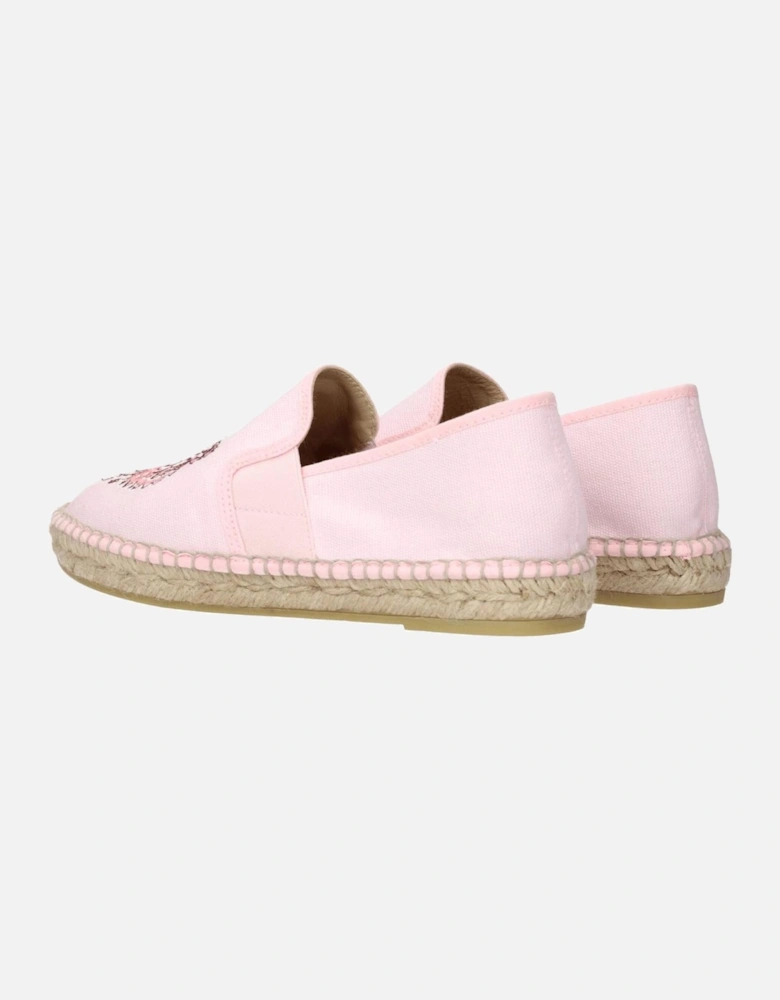 Fabric Espadrilles with Front Logo Women - Pink Shoes