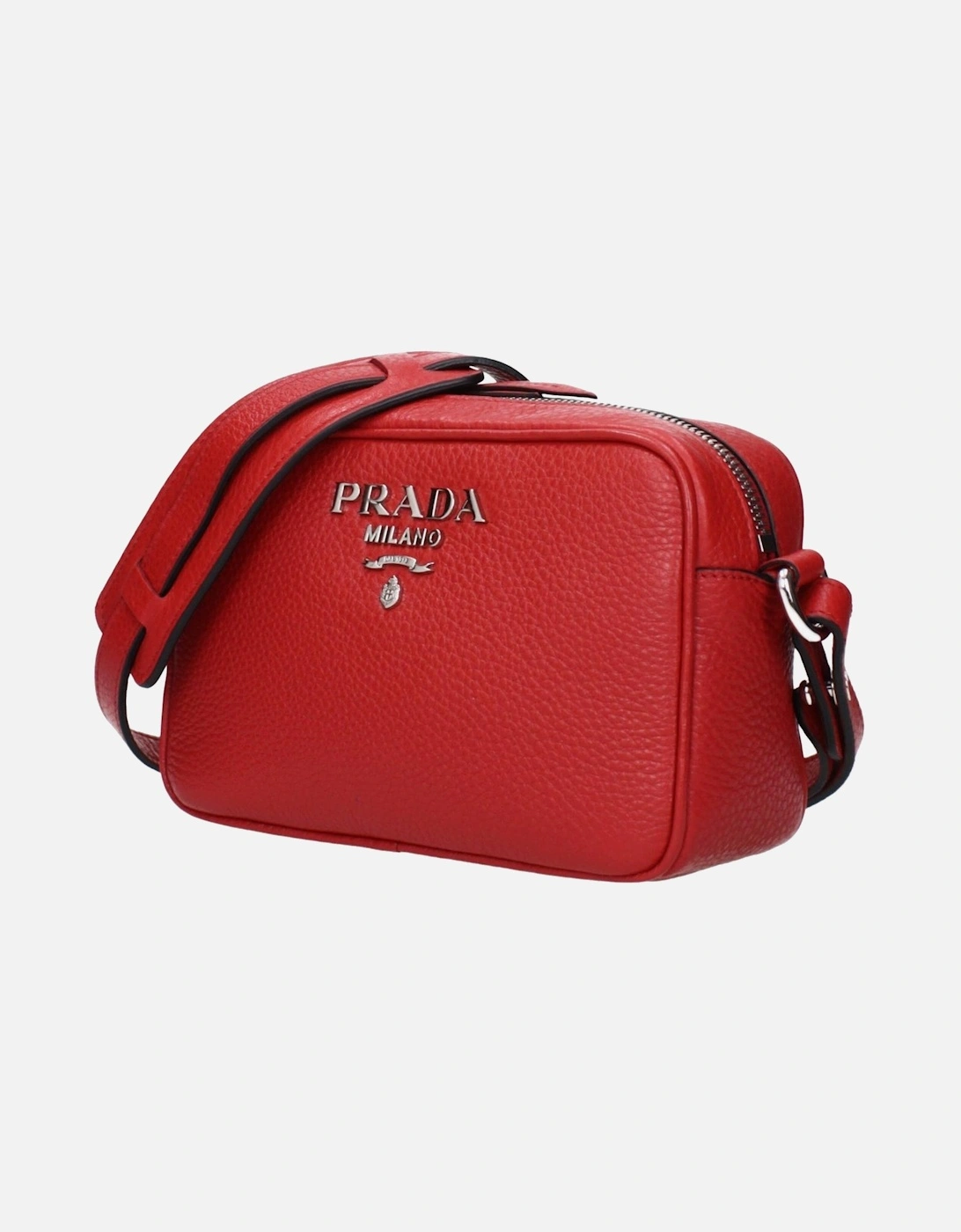 Leather Crossbody Bag with Adjustable Strap Women - Red