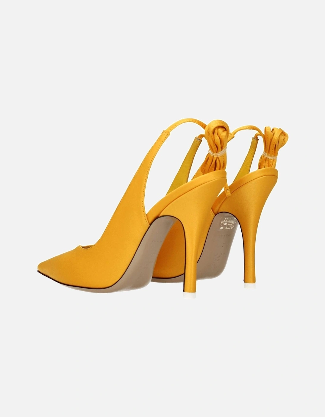 High Heel Satin Self-Tie Sandals Women - Orange