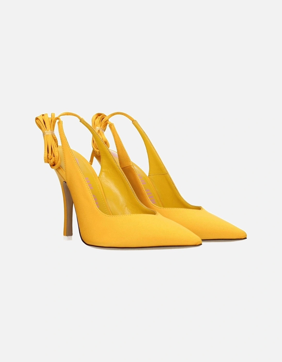 High Heel Satin Self-Tie Sandals Women - Orange