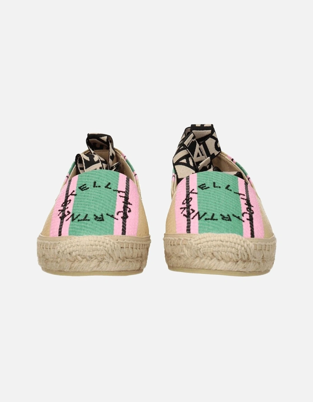 Multicolor Casual Espadrilles with Logo and Round Toe Women Shoes