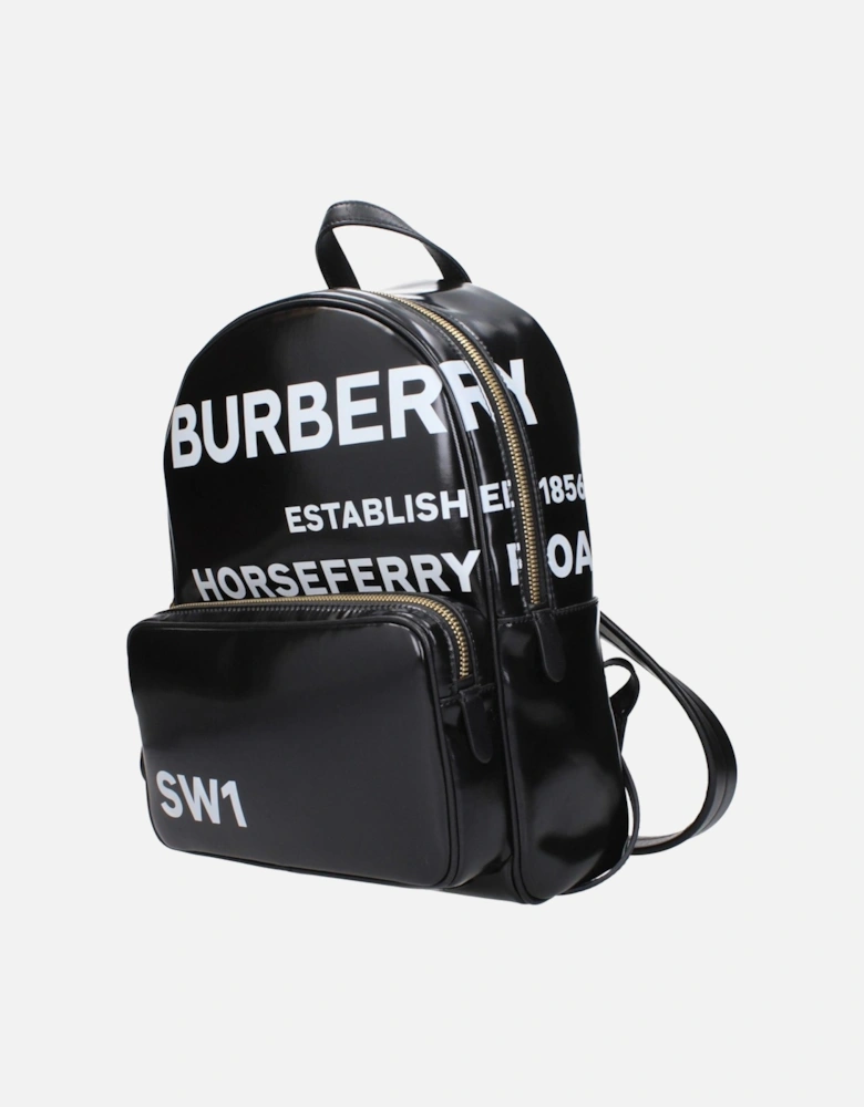 Front Logo Backpack with Adjustable Straps Women - Black