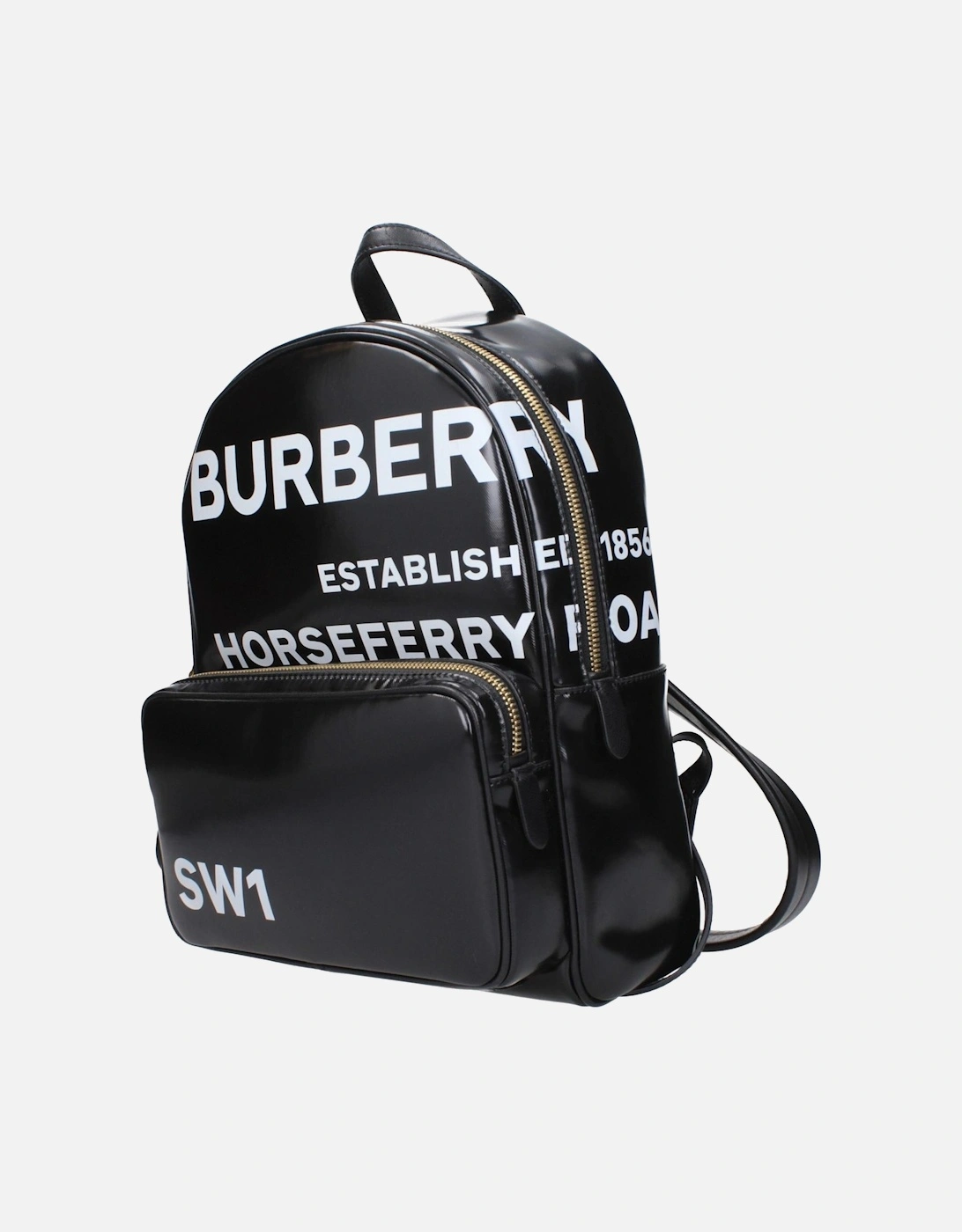 Front Logo Backpack with Adjustable Straps Women - Black