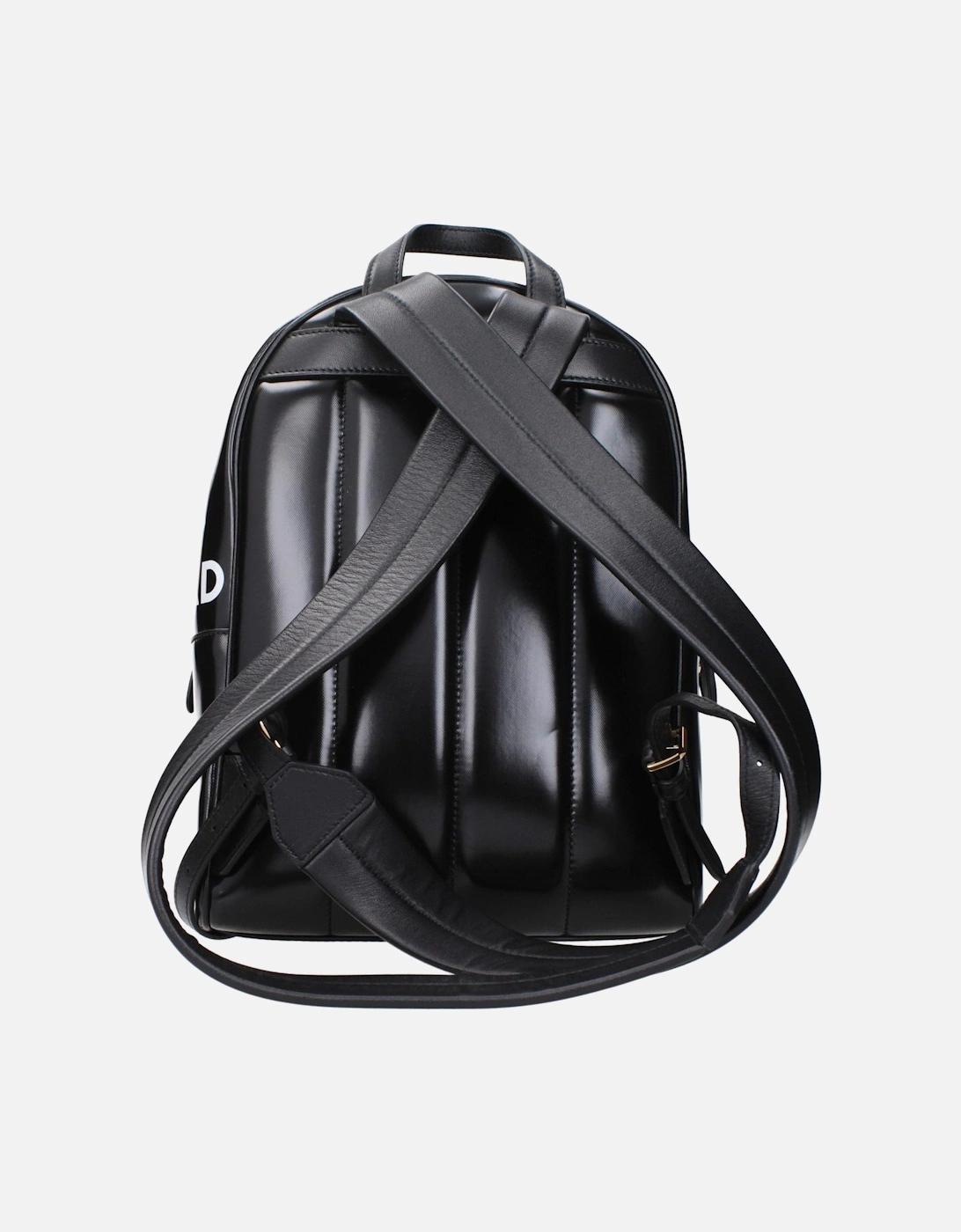 Front Logo Backpack with Adjustable Straps Women - Black