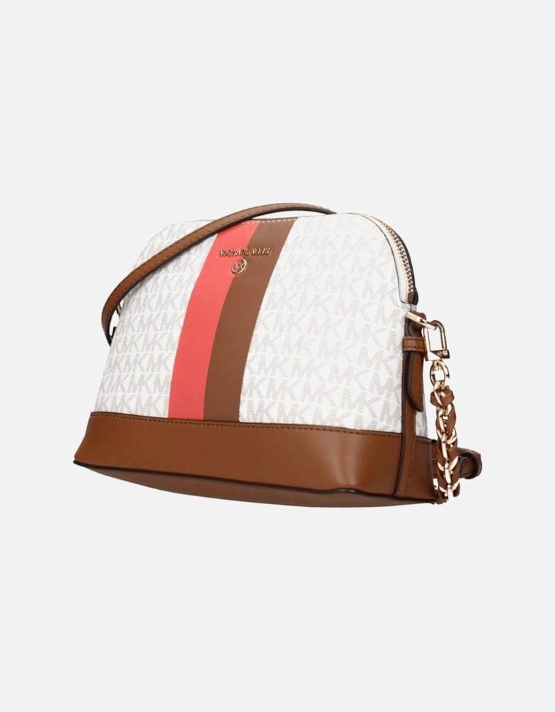 Large Leather Crossbody Bag with Adjustable Strap Women - Beige