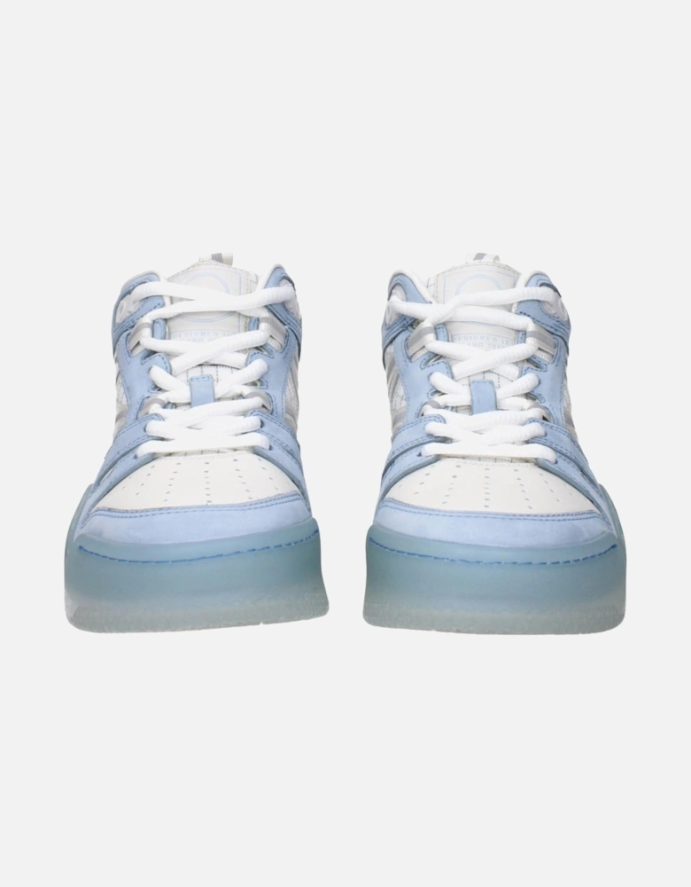 Leather Sneakers with Logo Details Women - White