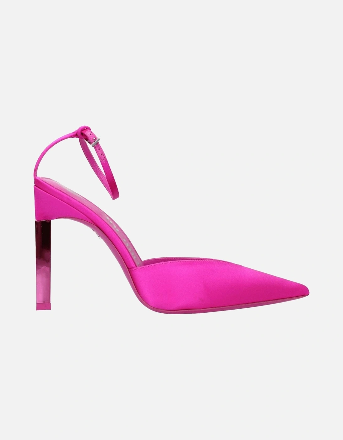 High Heel Satin Pointed Toe Sandals Women - Pink, 6 of 5