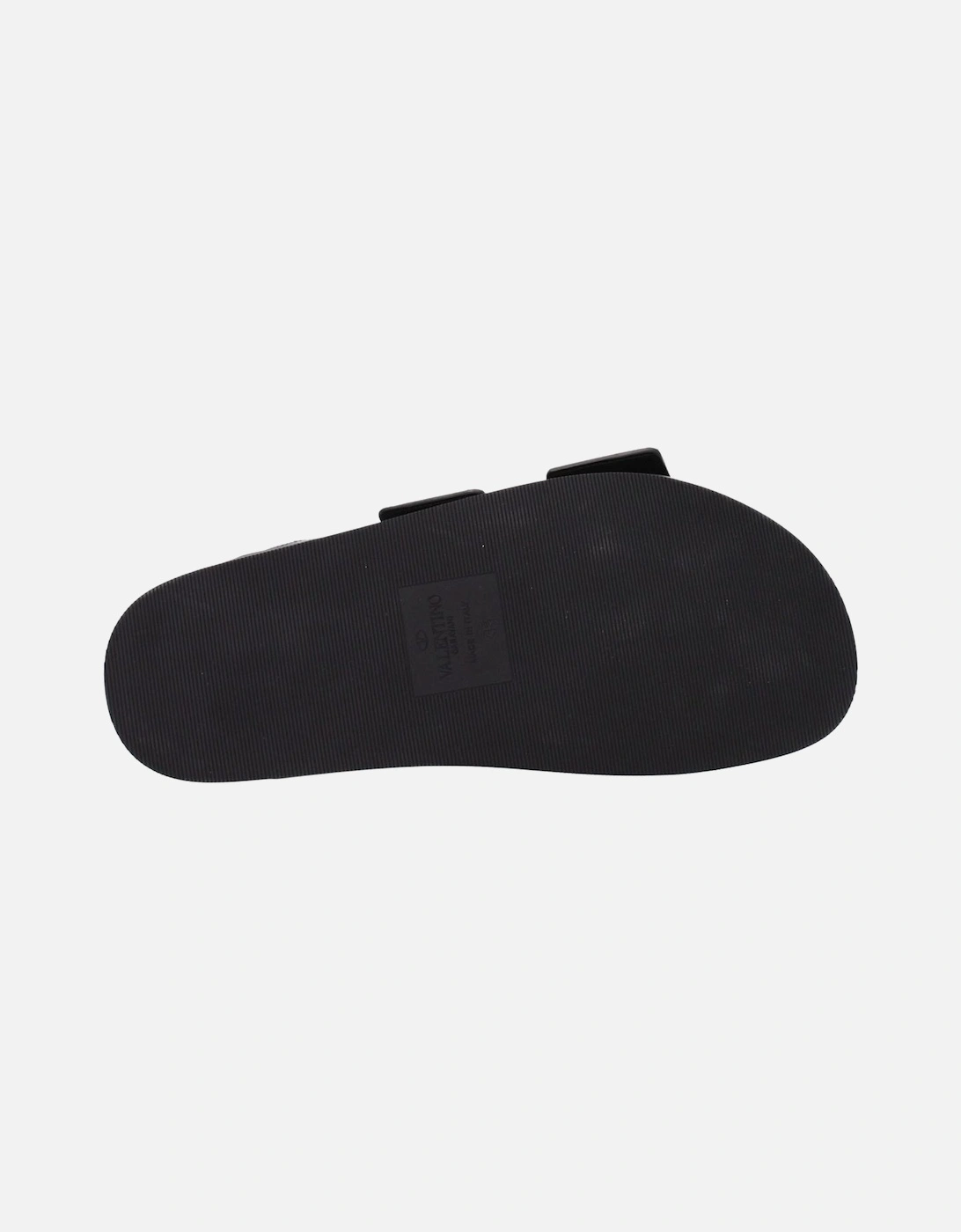 Leather Open Toe Slippers and Clogs Women - Black Sandals