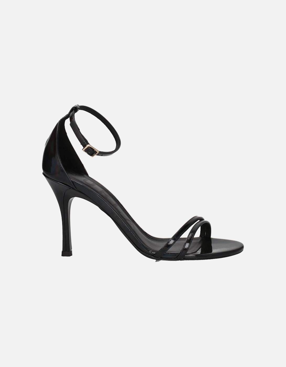 High Heel Open Toe Patent Leather Sandals Women - Black, 6 of 5