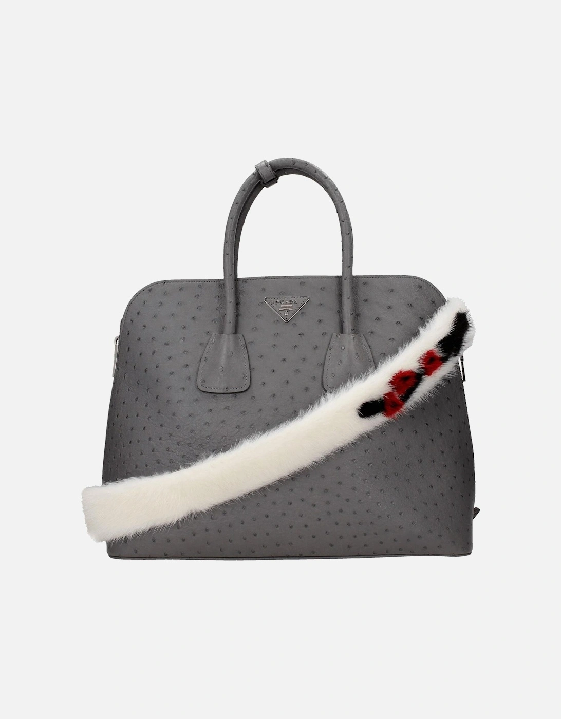 Leather Shoulder Strap with Hook Closure Women - White Shoulder Bags