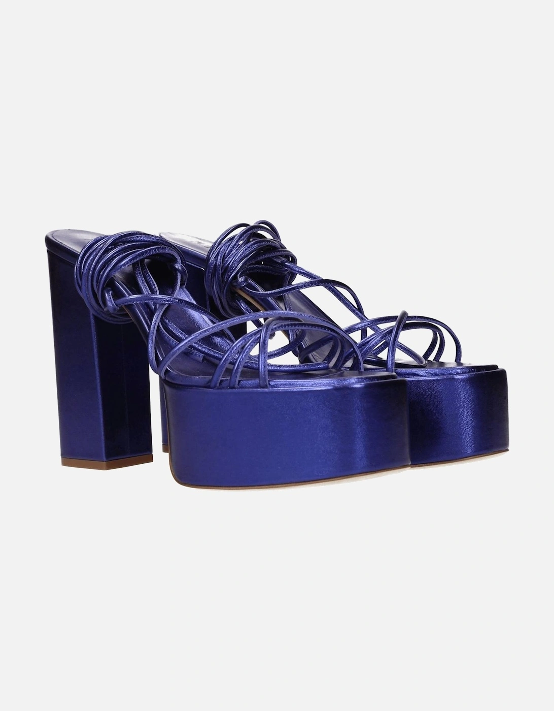 Pin Up High Heel Open Toe Sandals Women - Purple