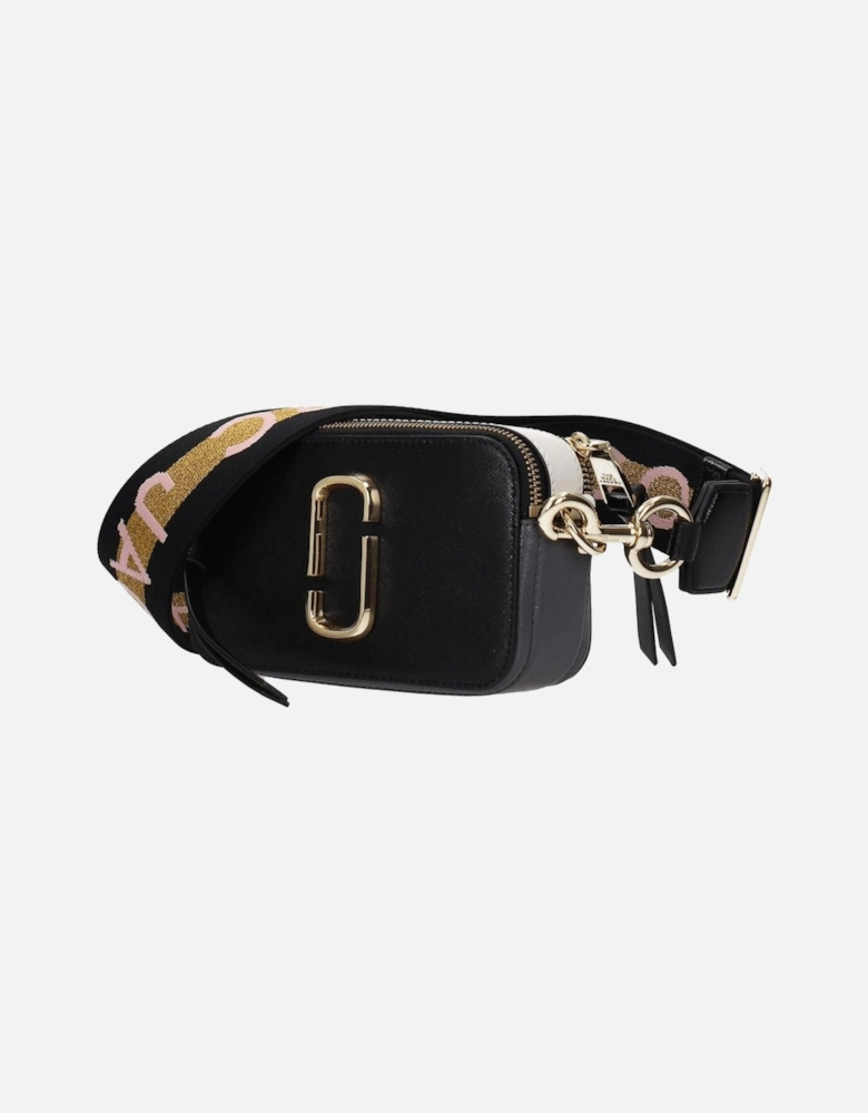 Leather Crossbody Bag with Adjustable Strap Women - Black