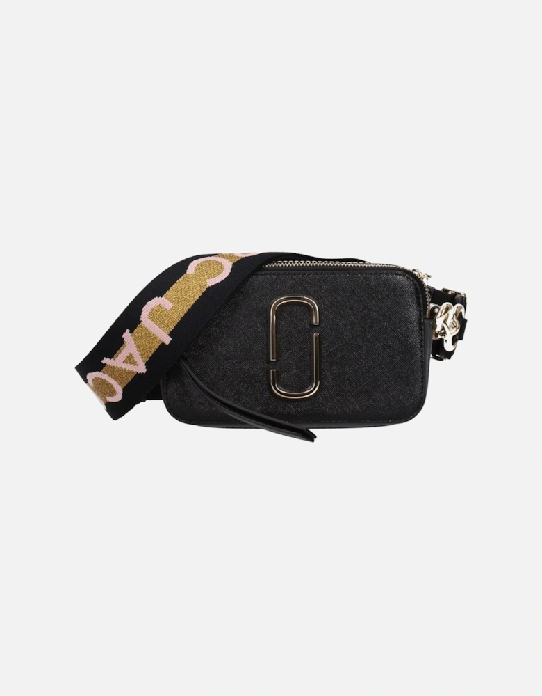 Leather Crossbody Bag with Adjustable Strap Women - Black
